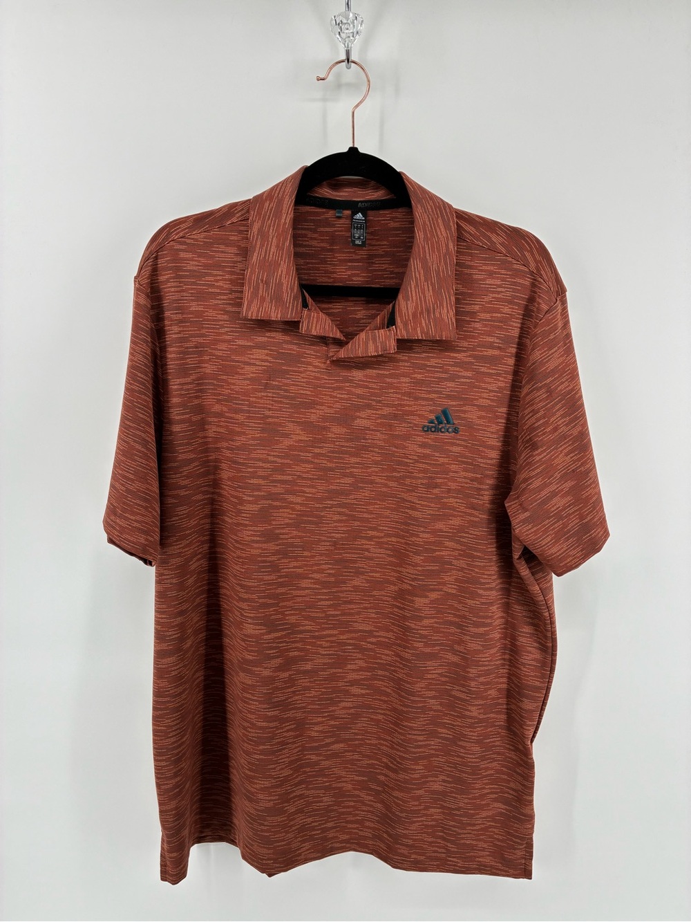 Adidas Men’s Rust Space-Dye Polo Shirt